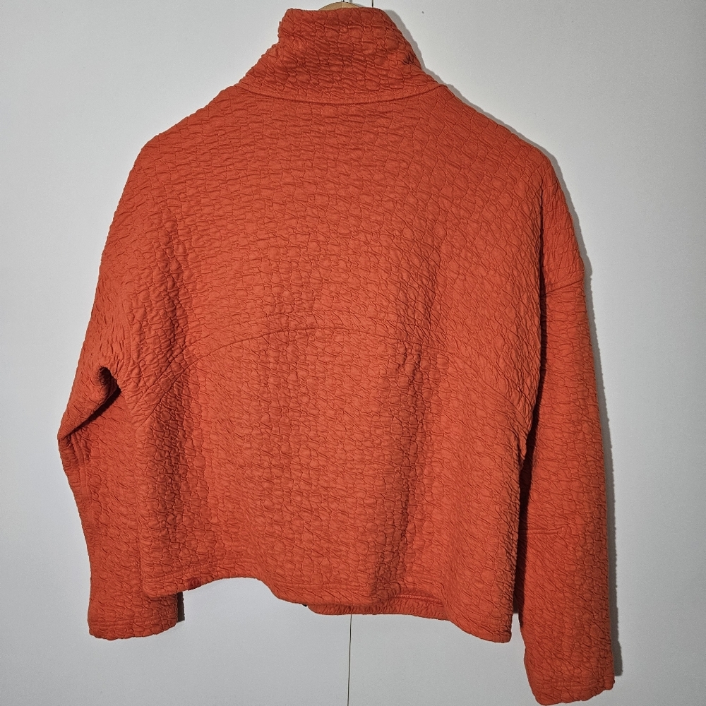 LULULEMON Rippled Full Zip Jacket Autumn Red Size 4 - Picture 13 of 15